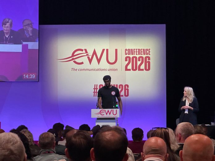 Deji addressing conference Photo: Rob Williams