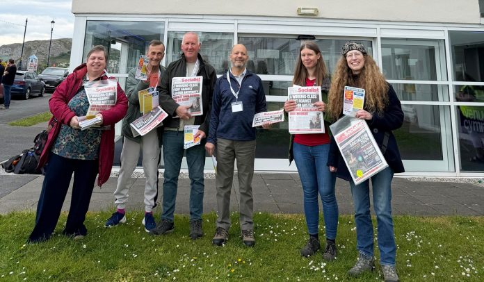 Socialist Party Wales members at TUC Cymru Photo: Socialist Party Wales