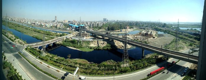 The industrial city of Noida has been hit by road blockades and sit-in protests Photo: Edmund Gall/CC
