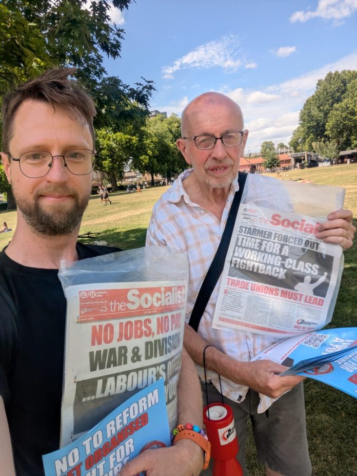 Hackney Socialist Party campaigning - photo: James Ivens