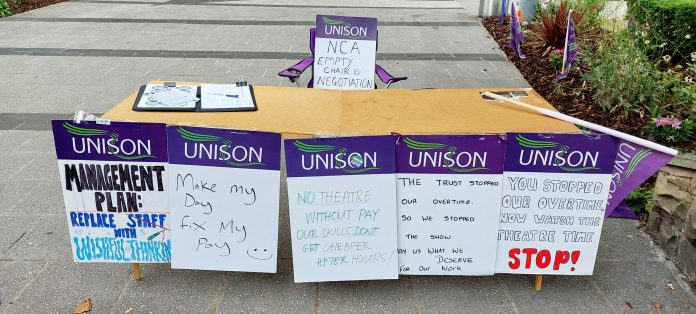 NCA theatres strike Photo Manchester SP NCA theatres strike Photo Manchester SP