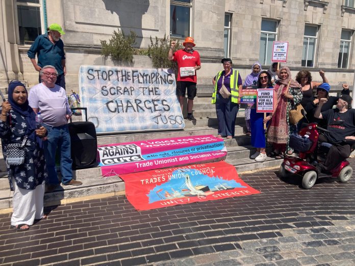 A recent Southampton Council deputation organised by TUSC, the Socialist Party and other campaign groups against flytipping photo: Southampton SP