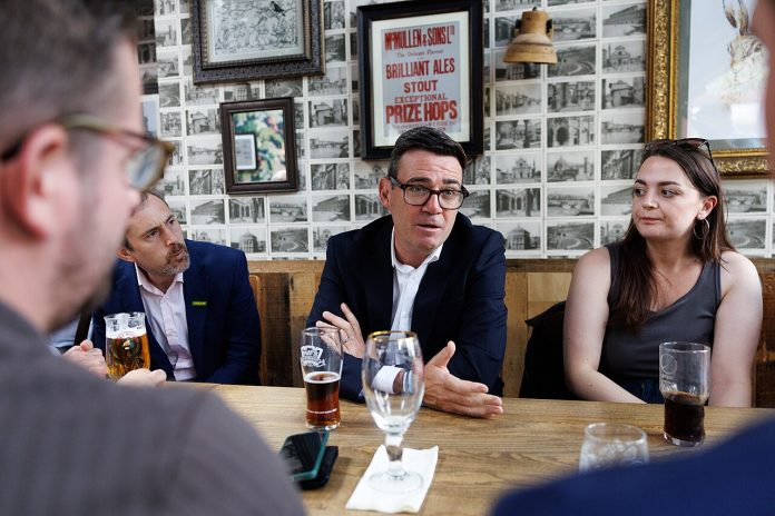 Prime_Minister_Andy_Burnham_visits_the_Hare_pub_(55413471358) (1) Andy Burnham Photo: UK Prime Minister/CC