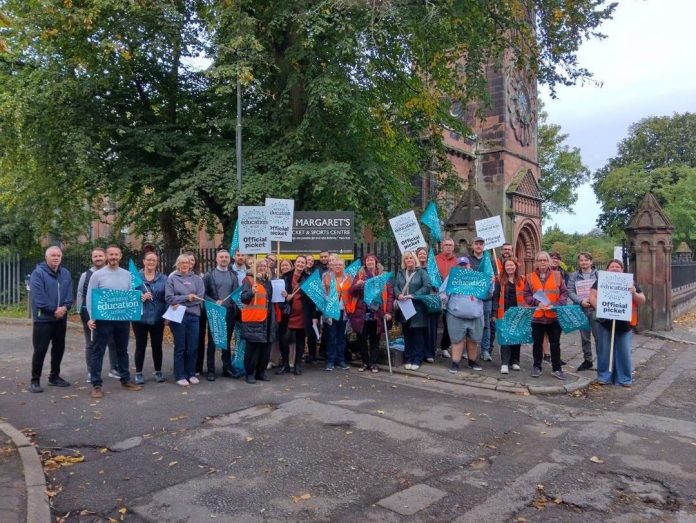 WhatsApp Image 2026-09-06 at 12.30.24 St Margaret's Academy strike Photo: Liverpool NEU