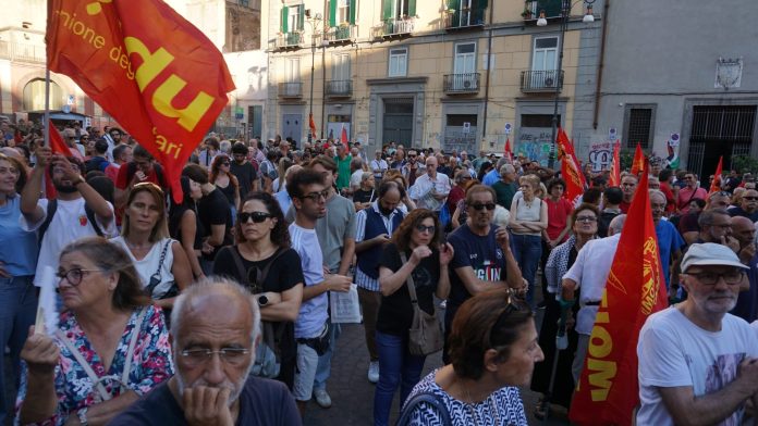 Italy Hugo Pierre Italian strike in solidarity with the Gaza flotilla in 2025 Photo: Hugo Pierre