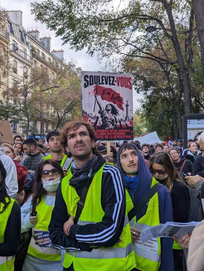 Paris - Martin Powell-Davies Hundreds of thousands join the protests in France Photo: Martin Powell Davies