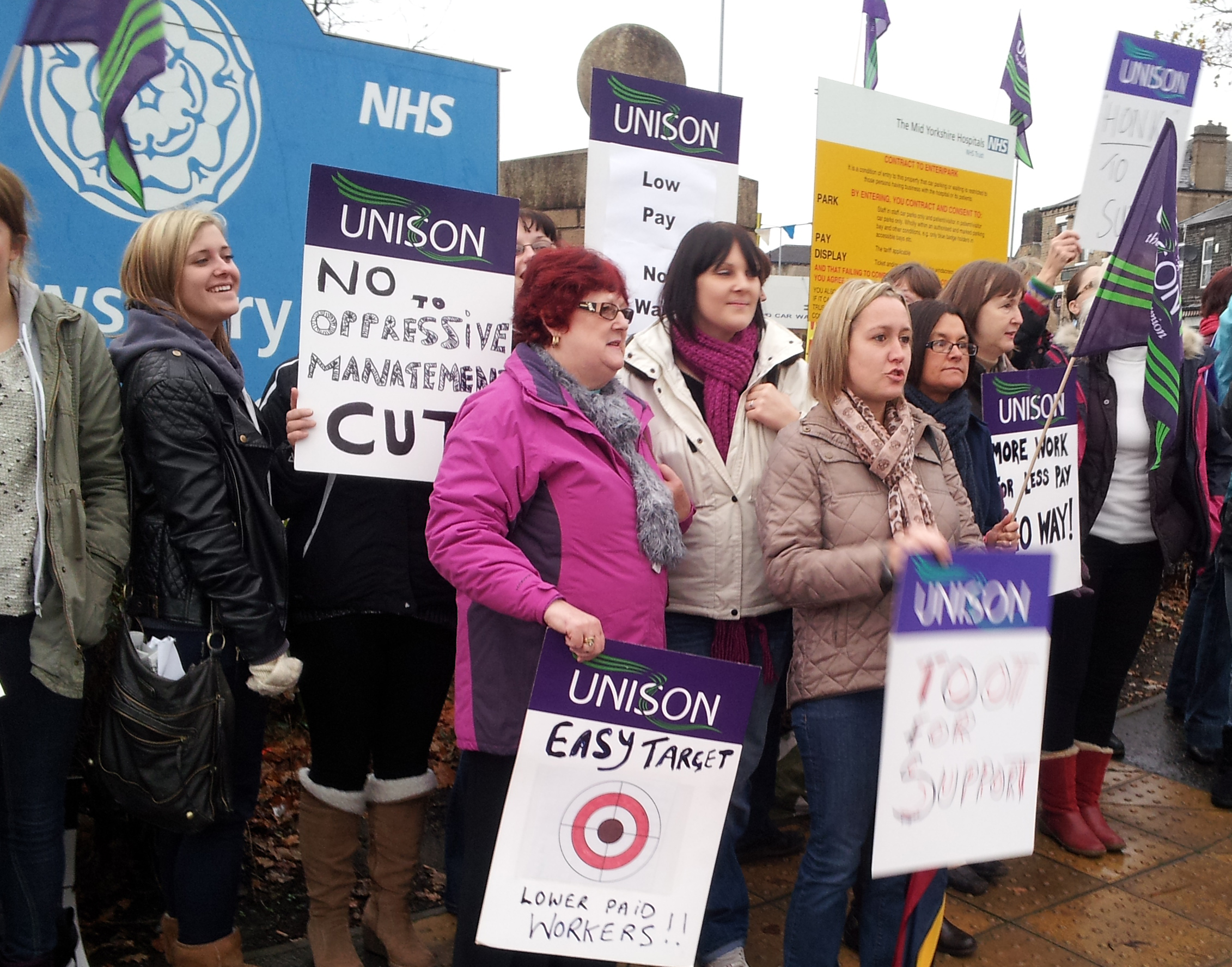 The battle against pay cuts continues in Mid Yorks hospitals