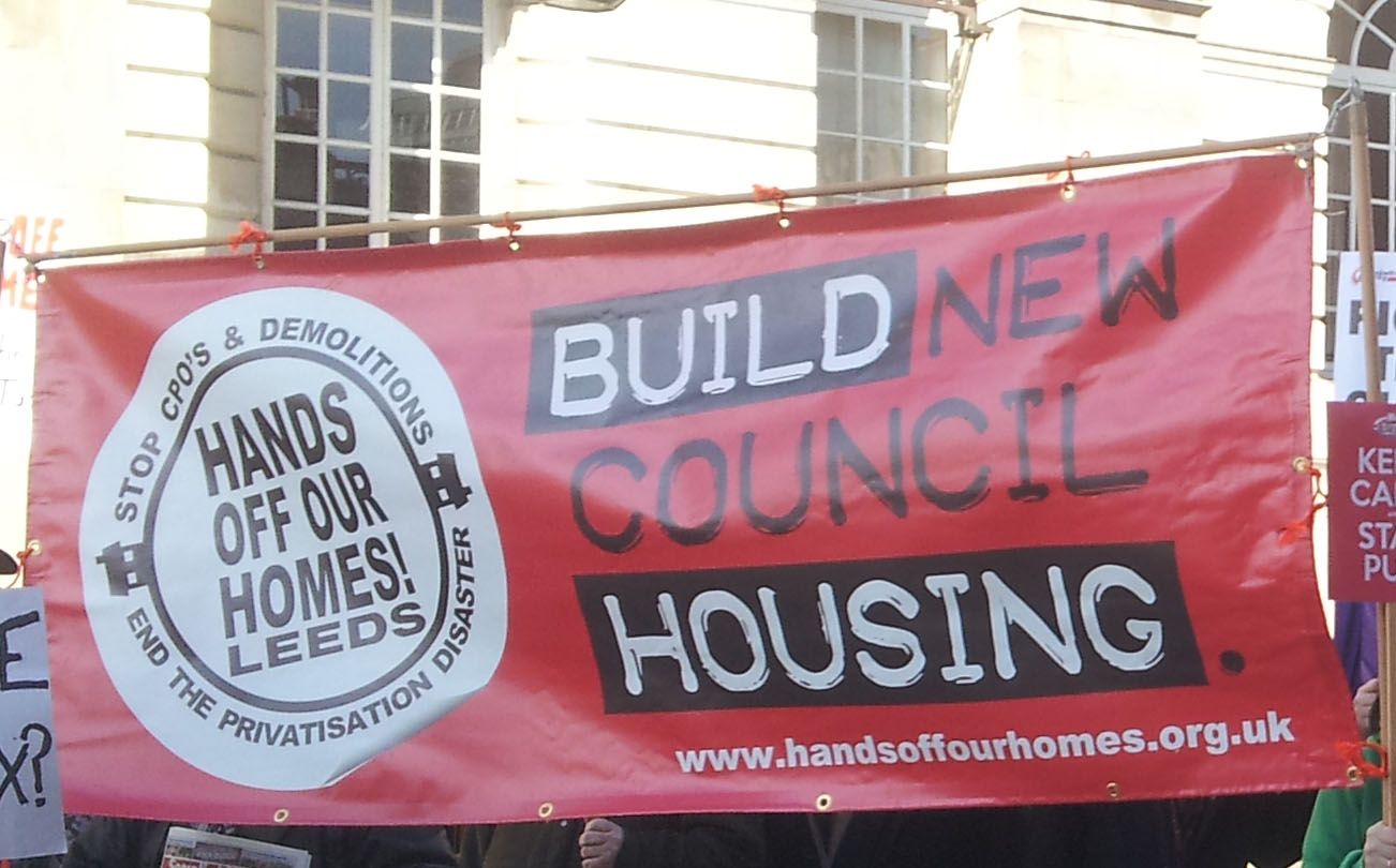 Leeds Hands off our homes: Build New Council Housing, credit: Leeds SP (uploaded 02/04/2013)