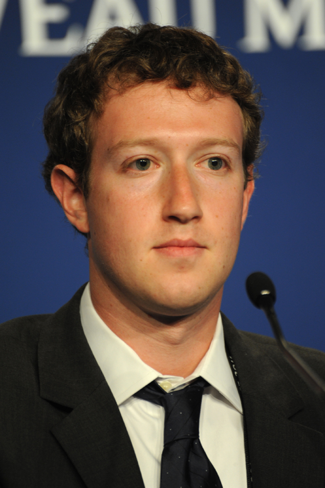 Mark Zuckerberg Facebook social media billionaire, credit: Wikimedia Commons (Creative Commons) (uploaded 15/10/2015)