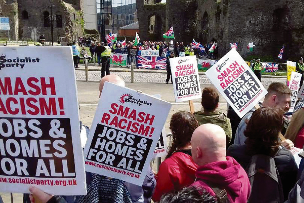 Swansea anti-far right protest - Socialist Party