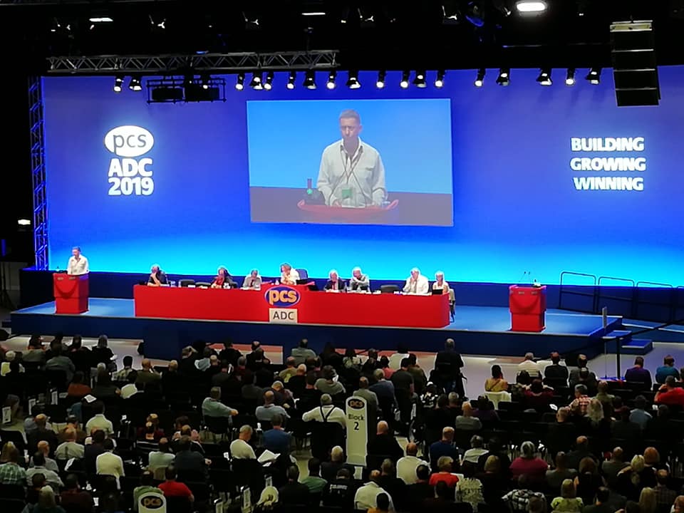 PCS conference defeats for union officialdom and steps taken to