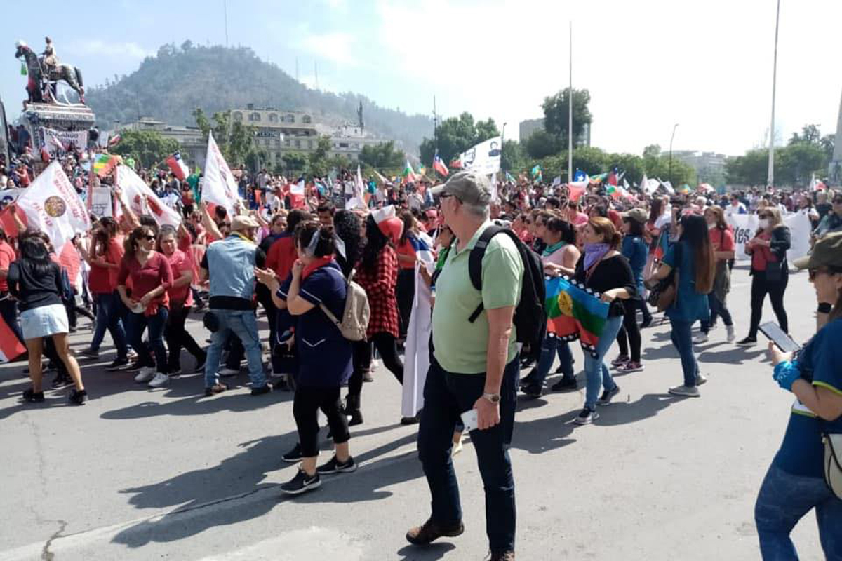 Marching against the government in Chile, November 2019, credit: Socialismo Revolucionario (CWI Chile) (uploaded 20/11/2019)