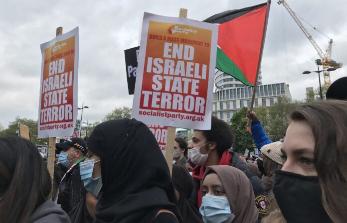 Stop war on Gaza demo, London 15th May 2021, credit: JB (uploaded 16/05/2021)