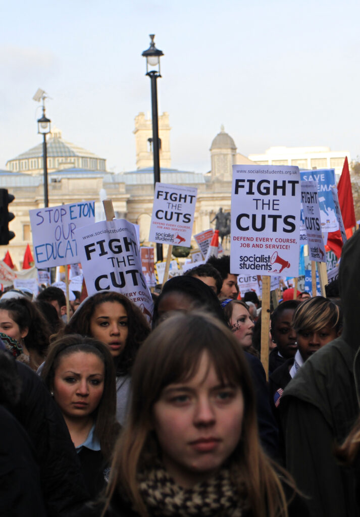 Students protest 24 November 2010, credit: Senan (uploaded 18/05/2011)