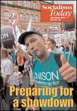 Socialism Today cover - Preparing for a showdown (uploaded 18/10/2011)