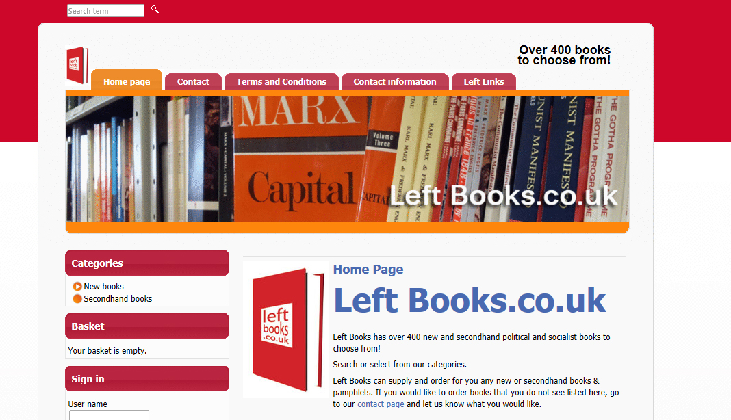Left Books website (uploaded 01/07/2012) Left Books website (uploaded 01/07/2012)